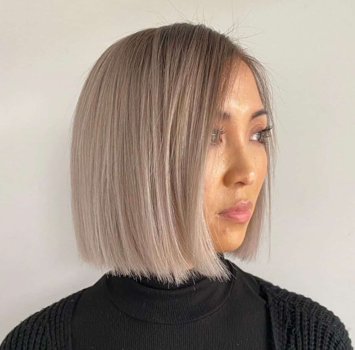 Super Trendy Blunt Bob for Thinning Hair