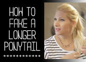 How to Fake a Longer Ponytail