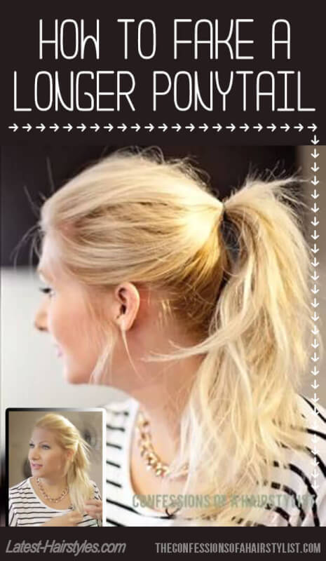 How to Make Your Ponytail Look Longer