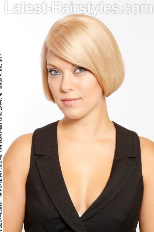 Beveled Bob Hairstyle Photos