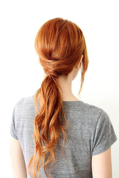 Criss Cross Pony - Easy Spring Hairstyles
