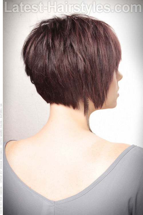 Short Bob Hairstyles For Fine Hair Back View