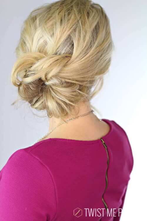 Elegant Knotted Updo Hairstyle