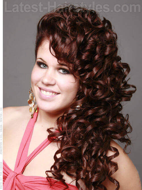 Updos For Curly Long Hair