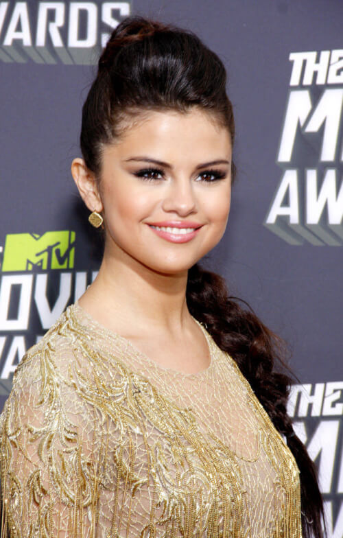The Coolest Summer Braids - Selena Gomez Braided Hairstyle