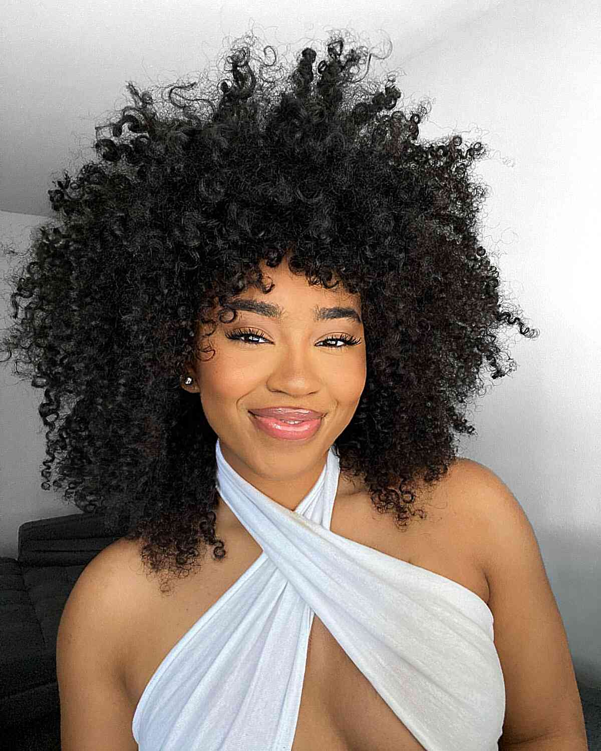 Shoulder-Length Twisted Afro for Black Women