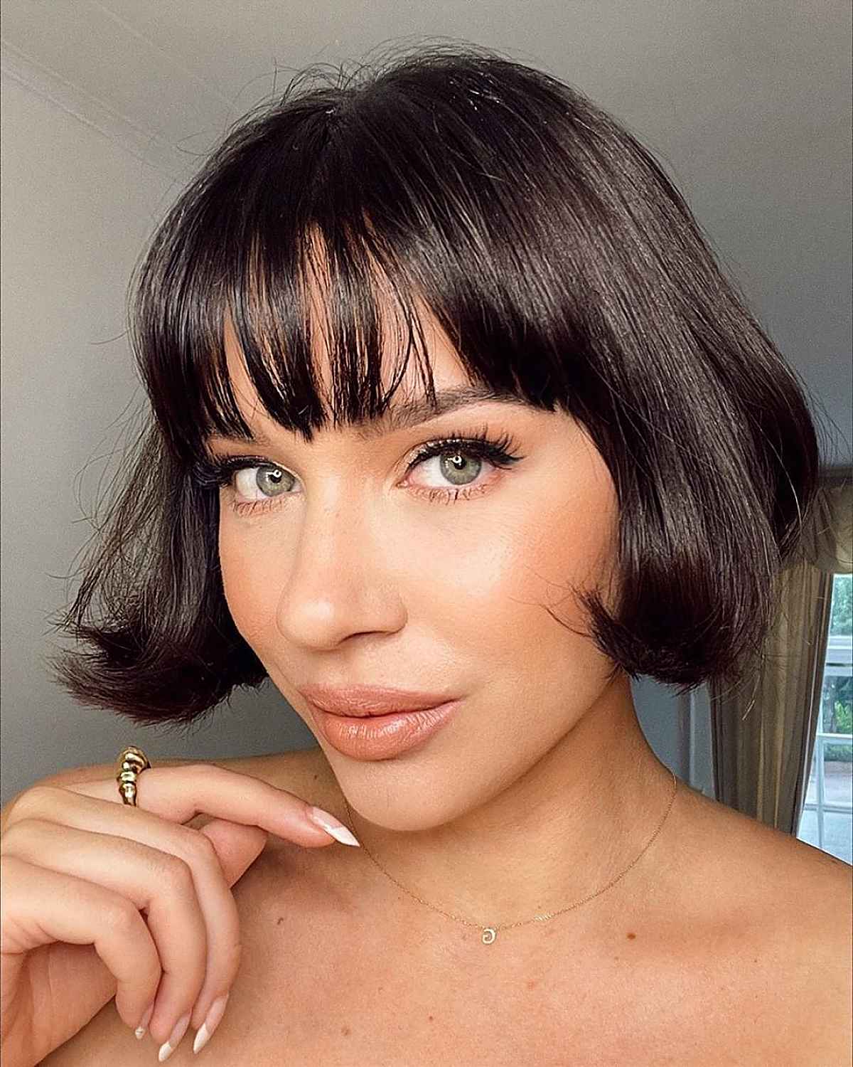 French Bob with Bangs for Short Hair
