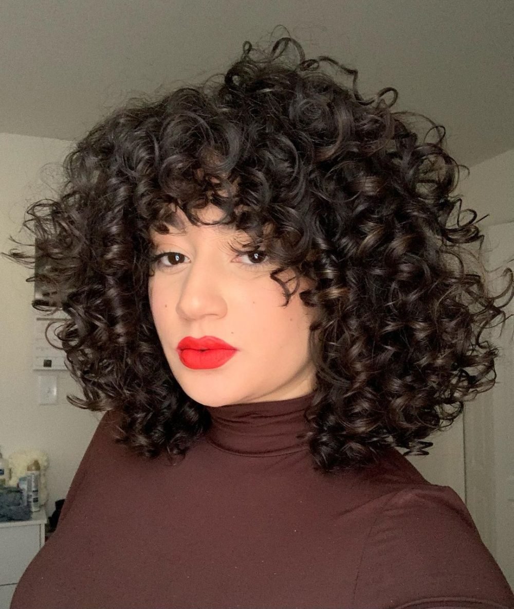 28 Best Curly Bob With Bangs For The Most Flattering Haircut And Hairstyle