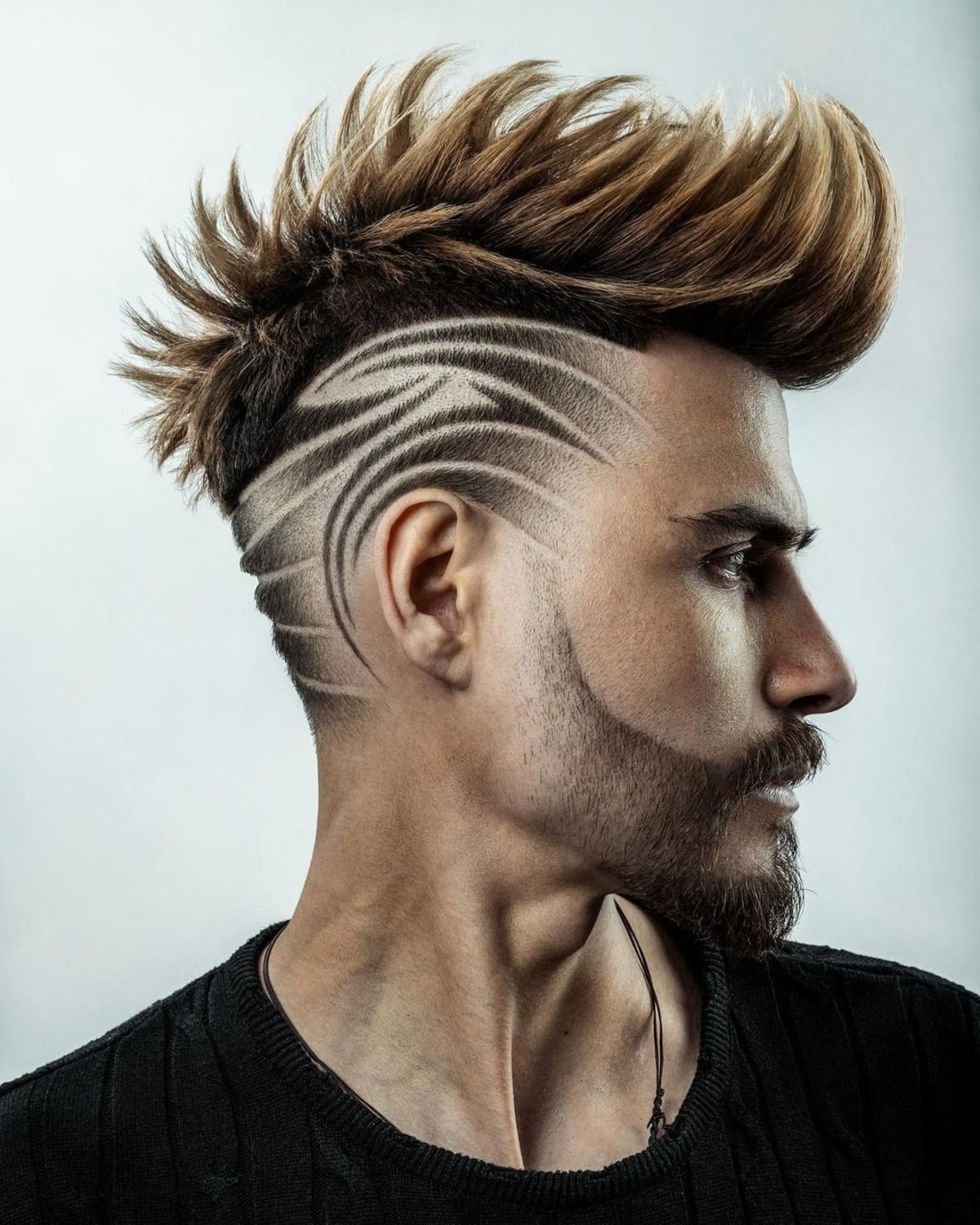 3D effect hair design for men