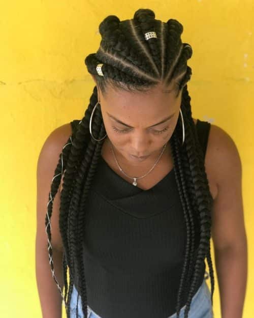 30 Hottest Ghana Braids Hairstyle Ideas For 2023 7336