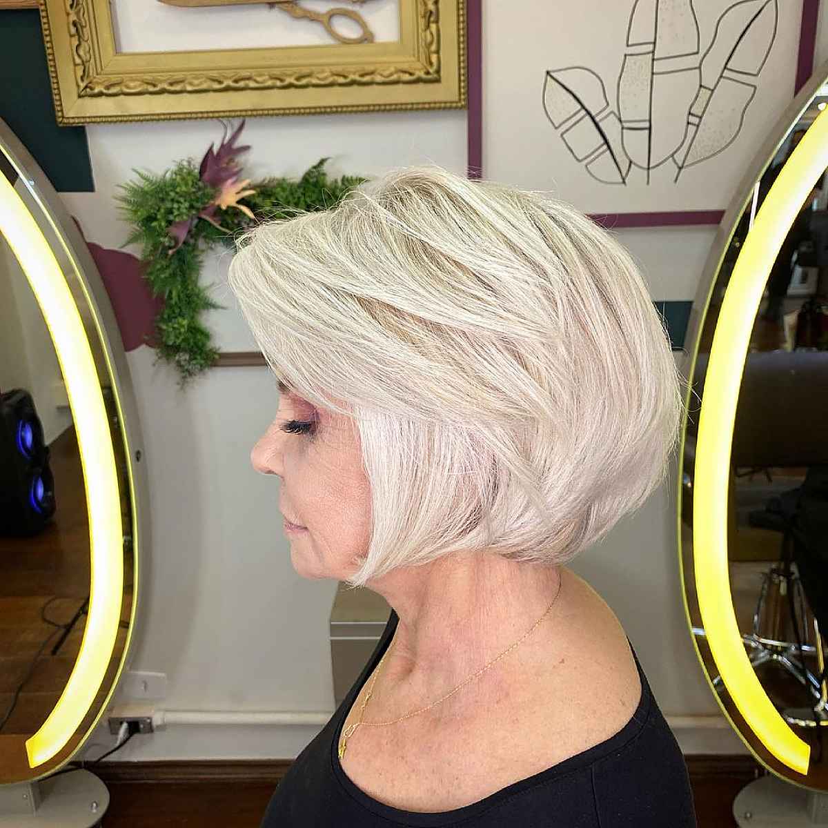 Grandma-Inspired Round Bob Haircut