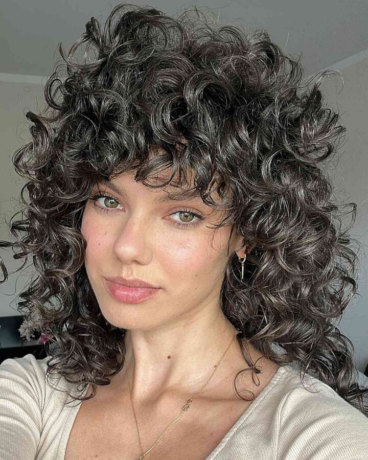 How to Pull Off The Curly Shag Haircut