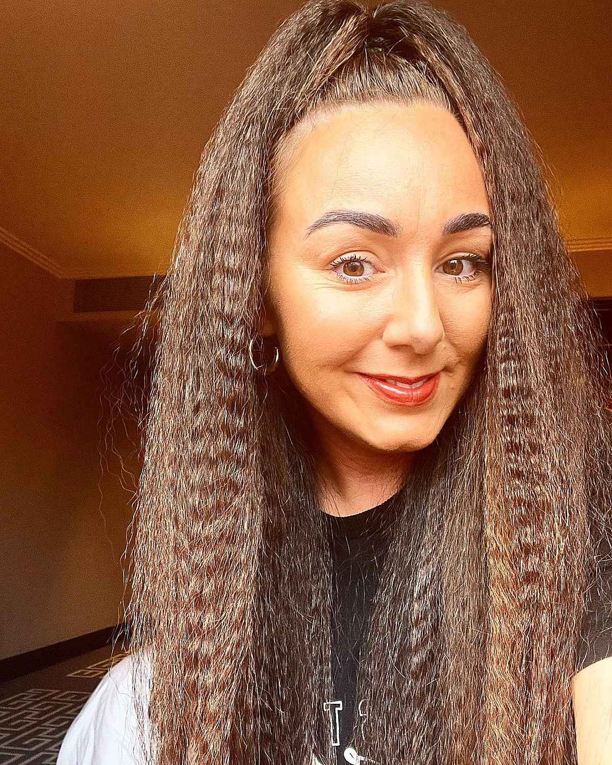 90s Crimped Hair