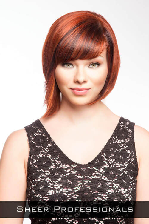 Asymmetric Bob With Fringe