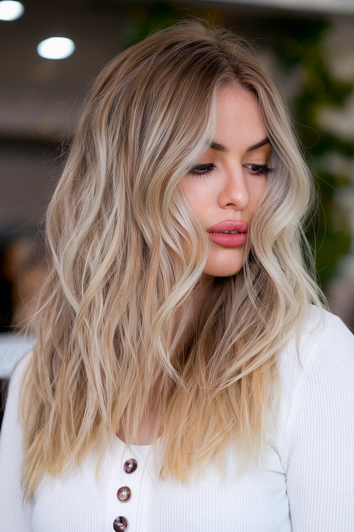 Glacialuxe blonde hair color