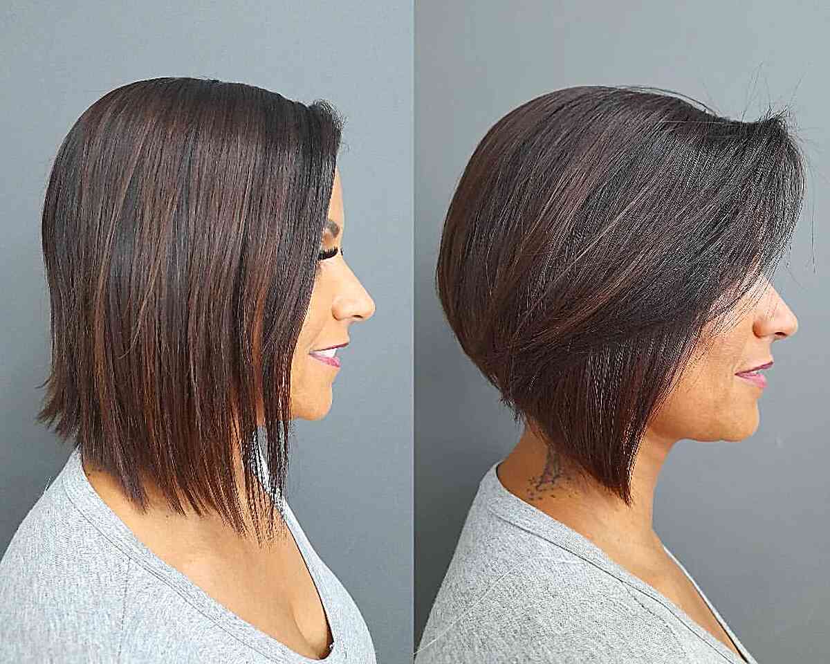 A-Line Bob with Subtle Highlights