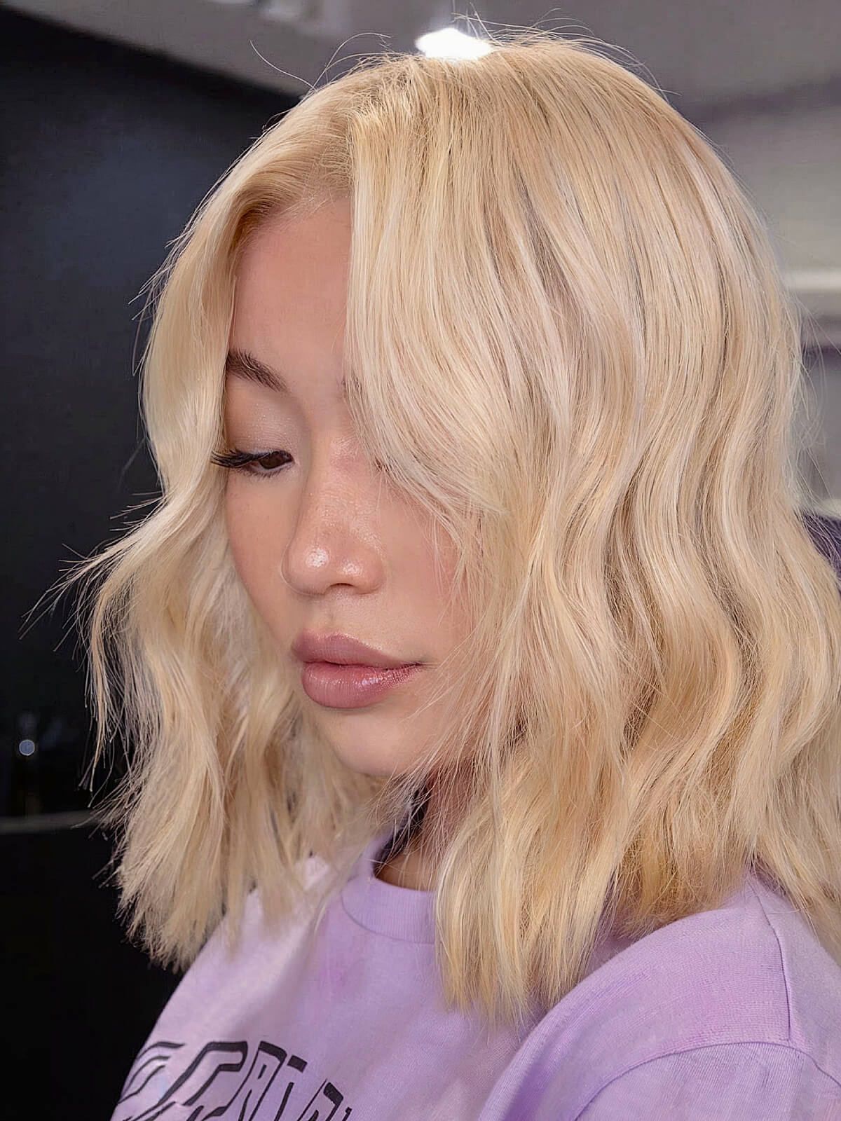 Stylish Blonde Lob