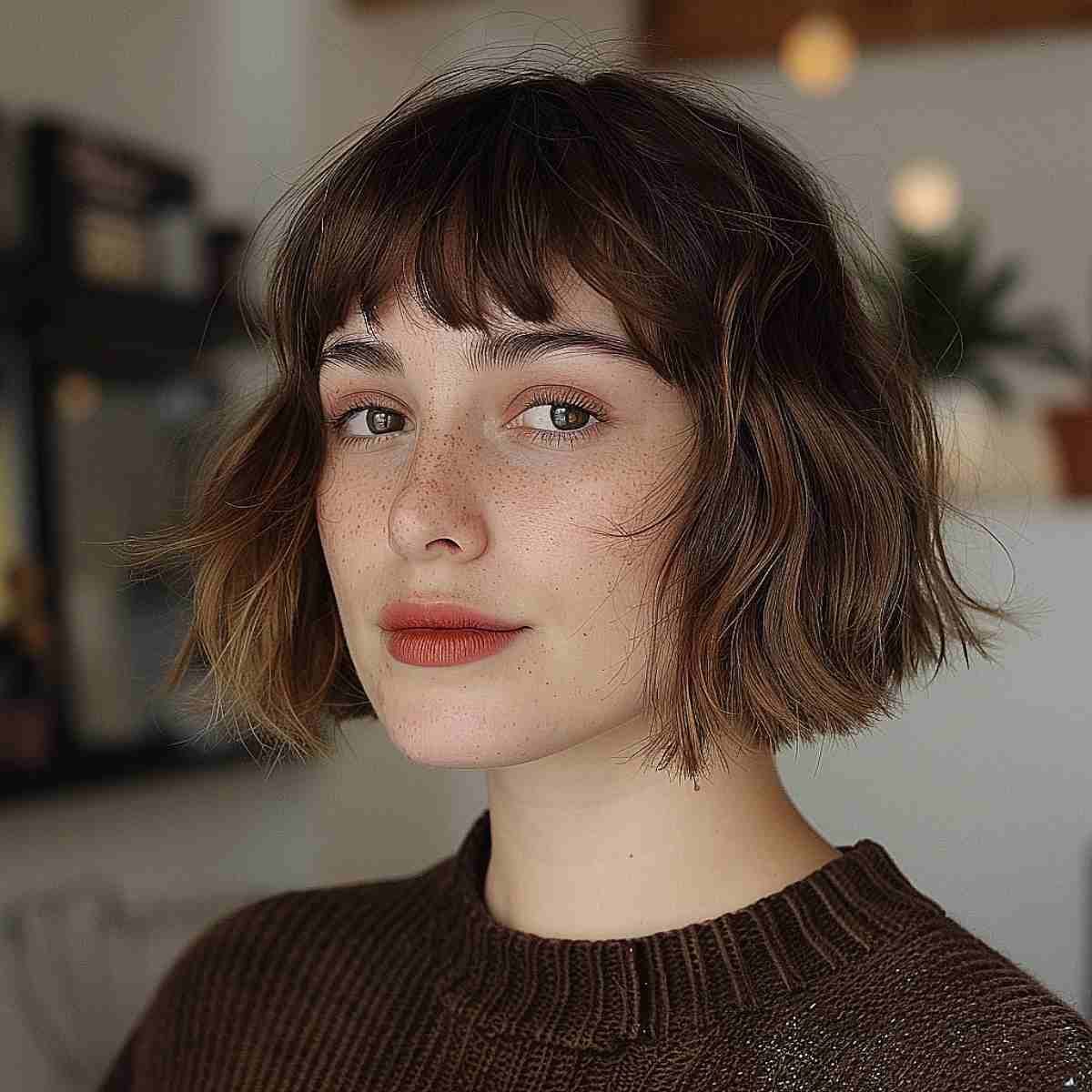 Low-Maintenance Textured Bob for Fine Hair