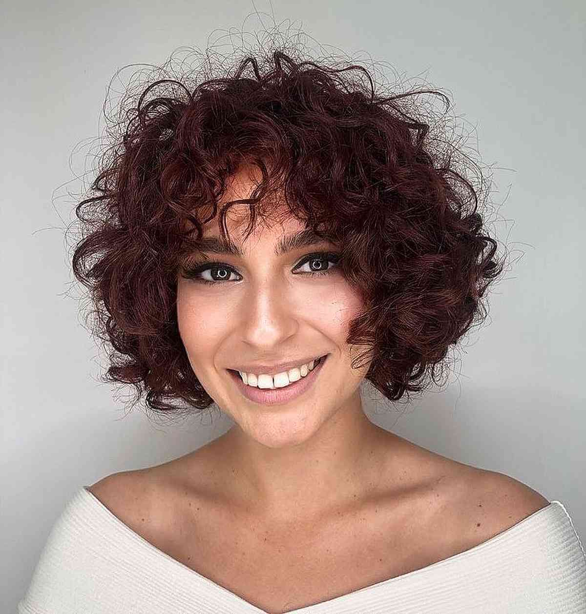 A Very Short Bob for Curly Hair