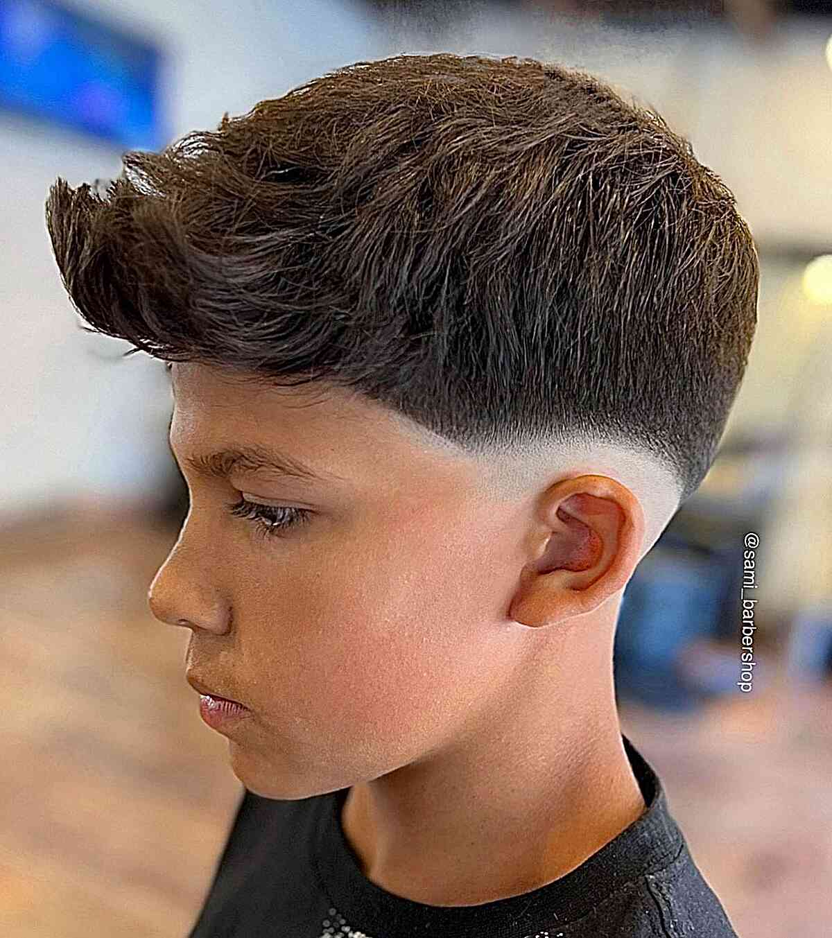 Adorable Short Cut with a Quiff for Boys