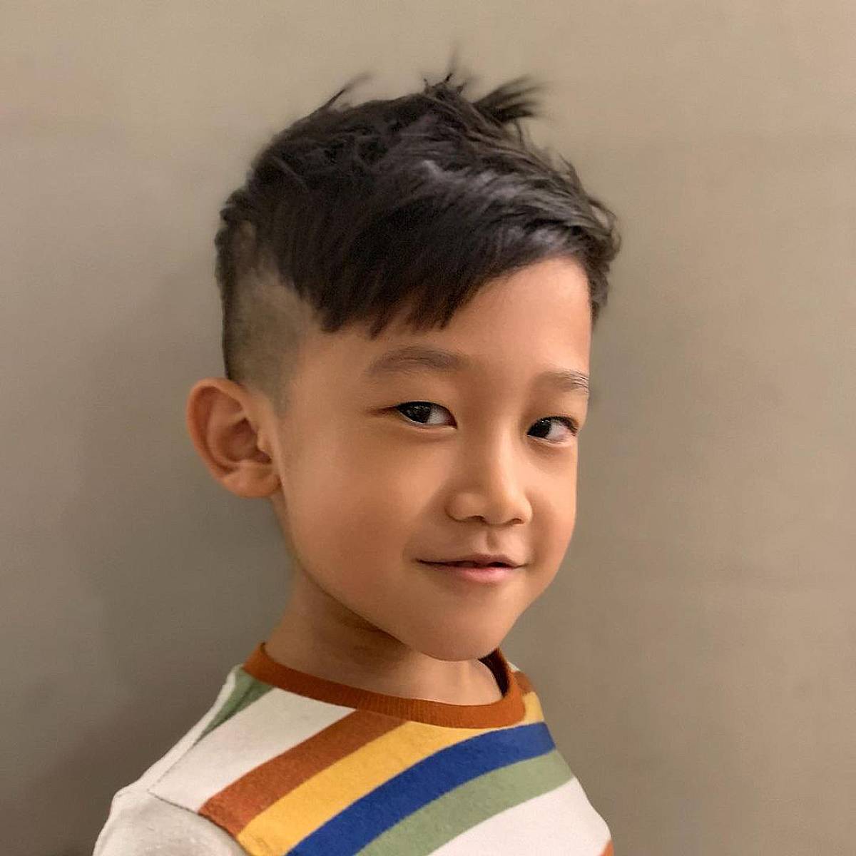 Adorable Undercut with a Long Top for Boys