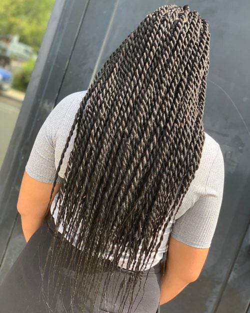 Vibrant African twist braids for black women
