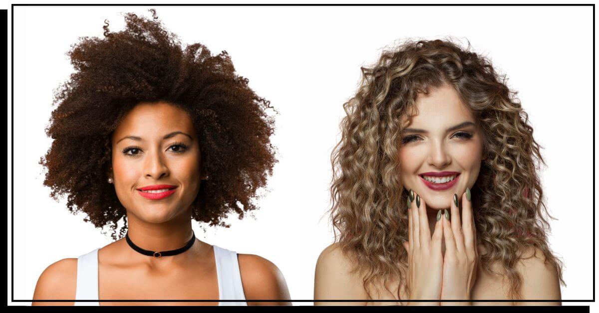 Afro hair and curly hair