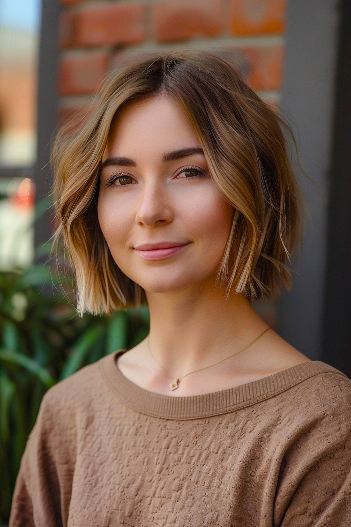 Airbob haircut, ultra-light short bob with layered ends