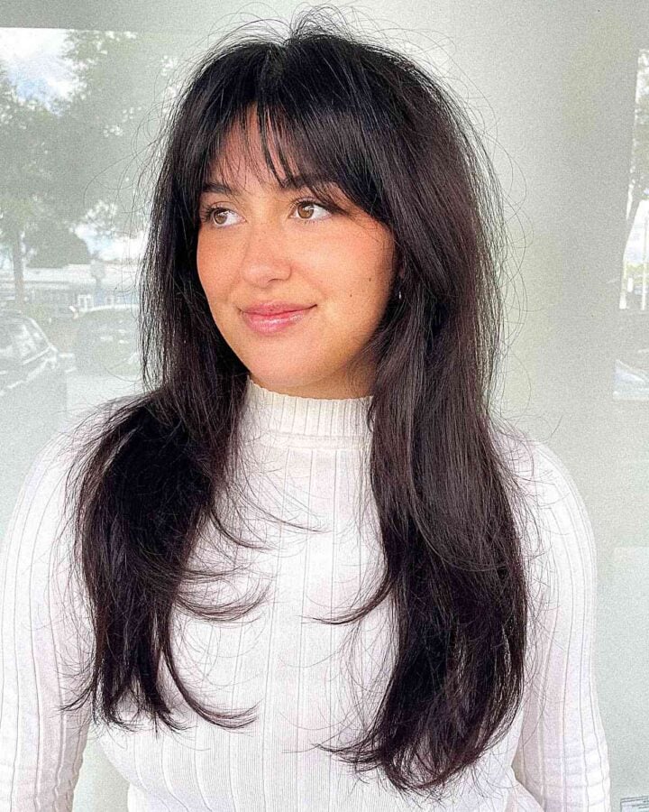 Bangs for Round Face Shapes: 53 Flattering Haircuts