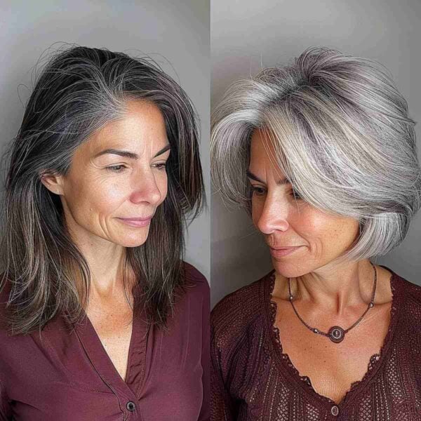 31 Stunning Grey Balayage Hair Color Ideas for Women of All Ages