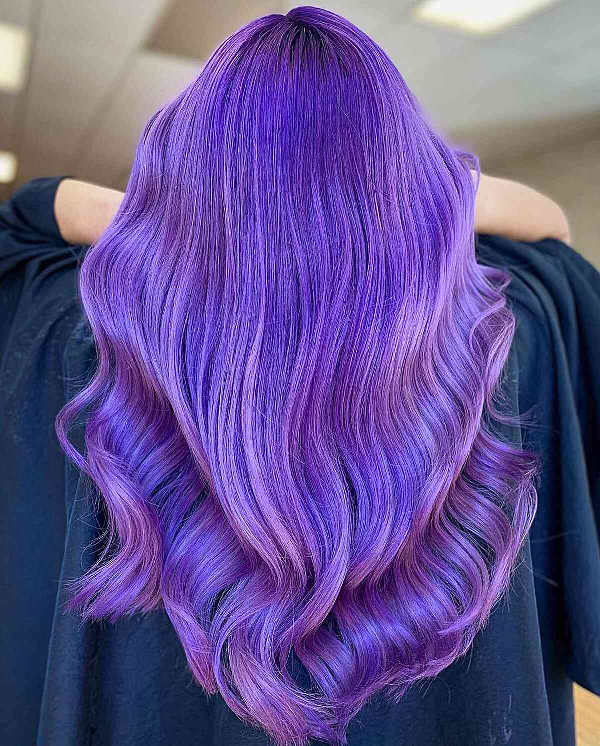 Amazing Amethyst Purple Hair Color for women with an edgy style
