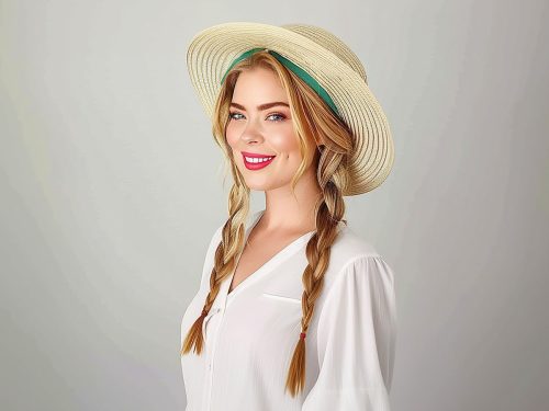 Amazing hat hairstyles for women