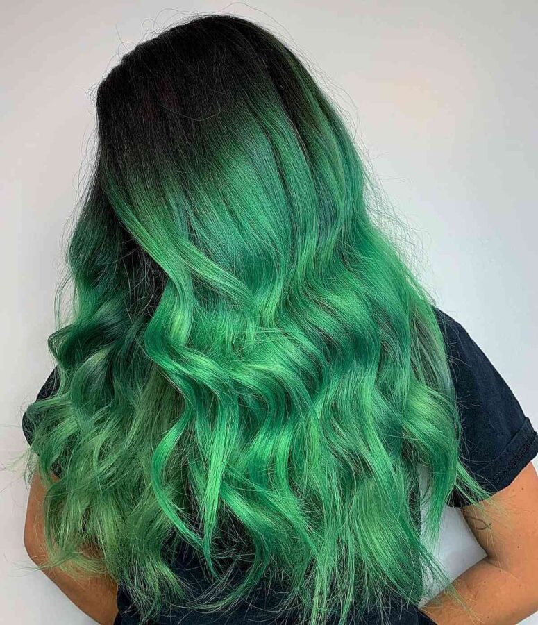 Light to Dark Green Hair Colors - 41 Ideas to See (Photos)