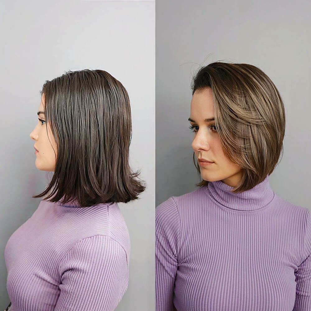 Alluring A-Line Bob Cut for ladies with straight hair