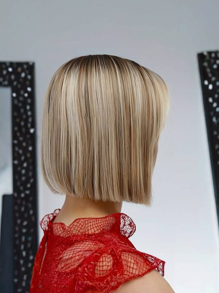 an effortlessly chic dirty blonde bob