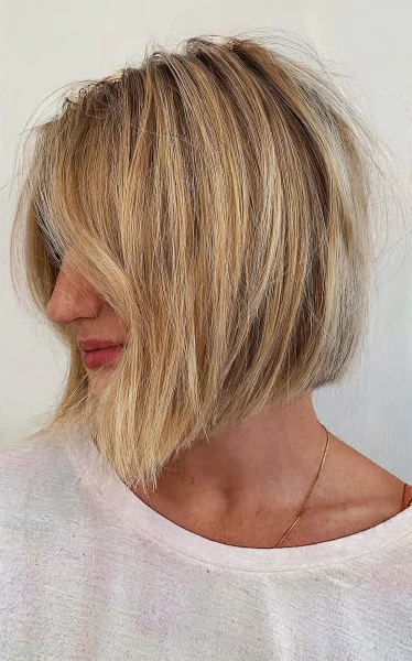 An Angled Blunt Bob