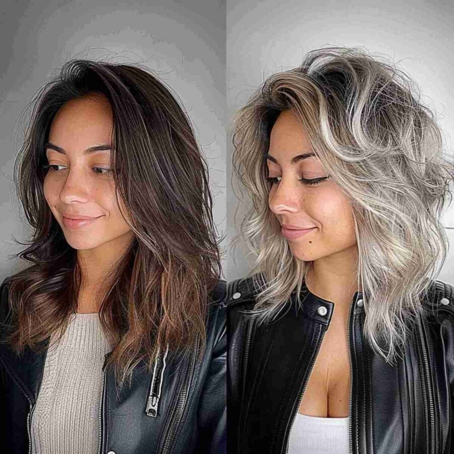 28 Stunning Blonde Balayage on Dark Brown Hair