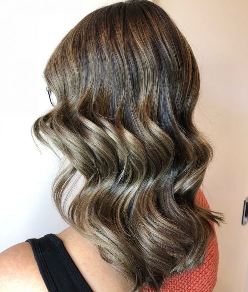 Dimensional Ash Brown Hair with Highlights