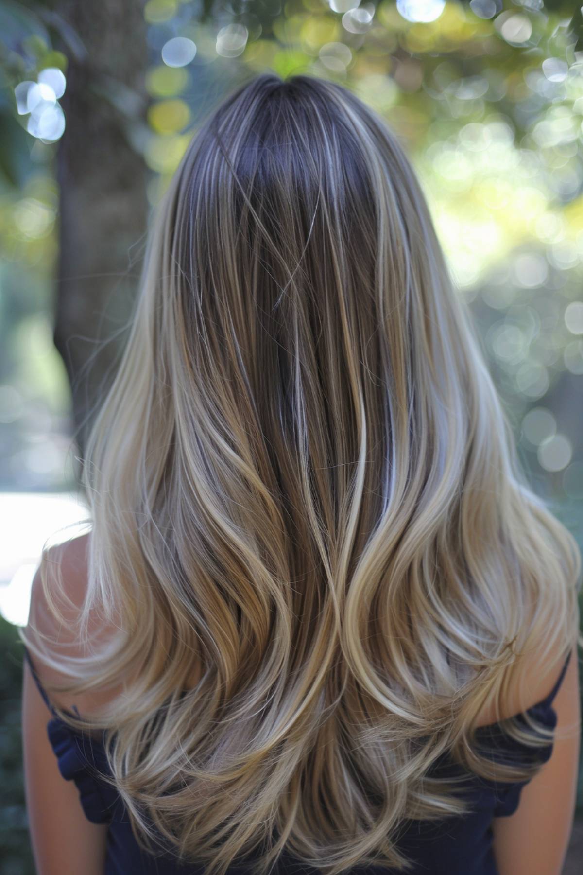 ashmelt blonde balayage hair