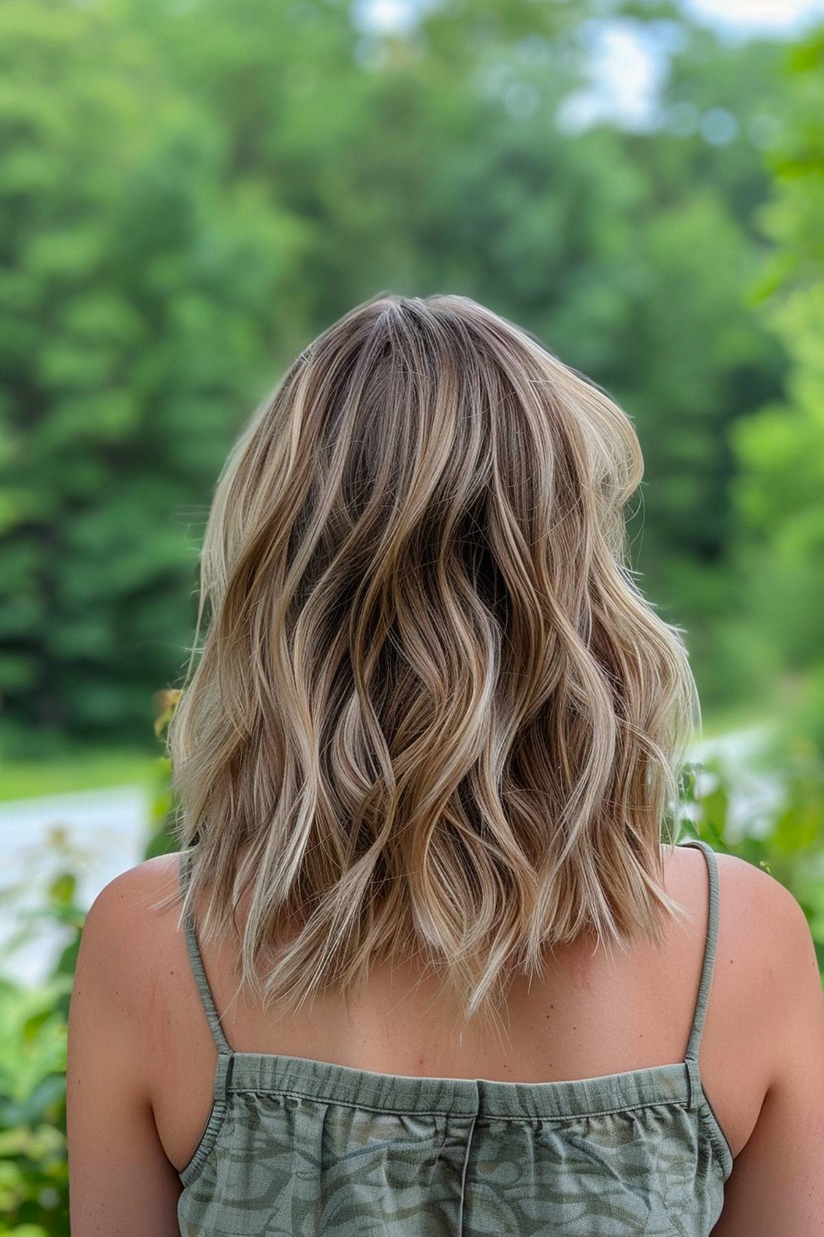 ashmocha blonde balayage hair