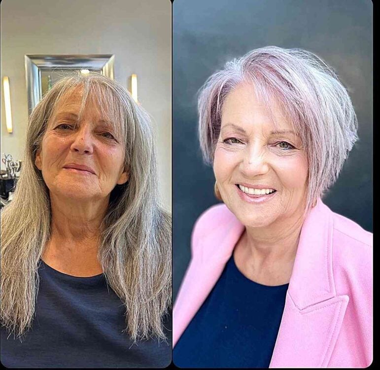 27 Asymmetrical Haircuts for Women Over 60 with Sassy Personalities