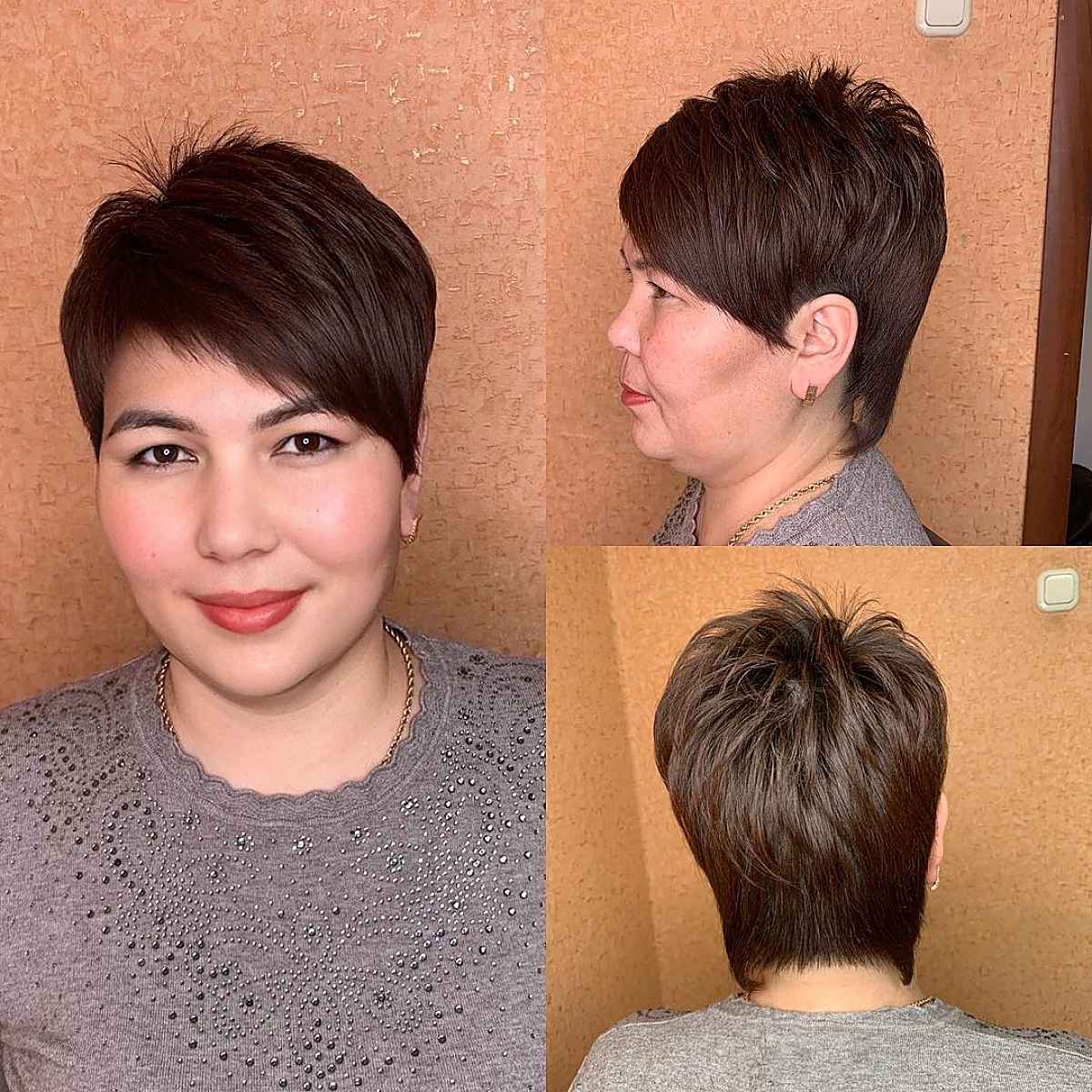 Asymmetrical Bangs for Small Foreheads
