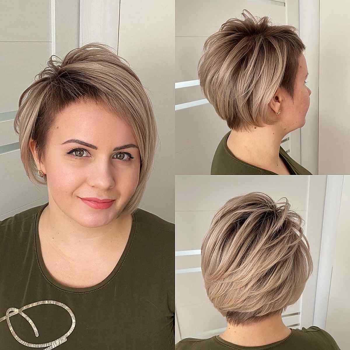 Asymmetrical Bob Cut with Feathered Layers