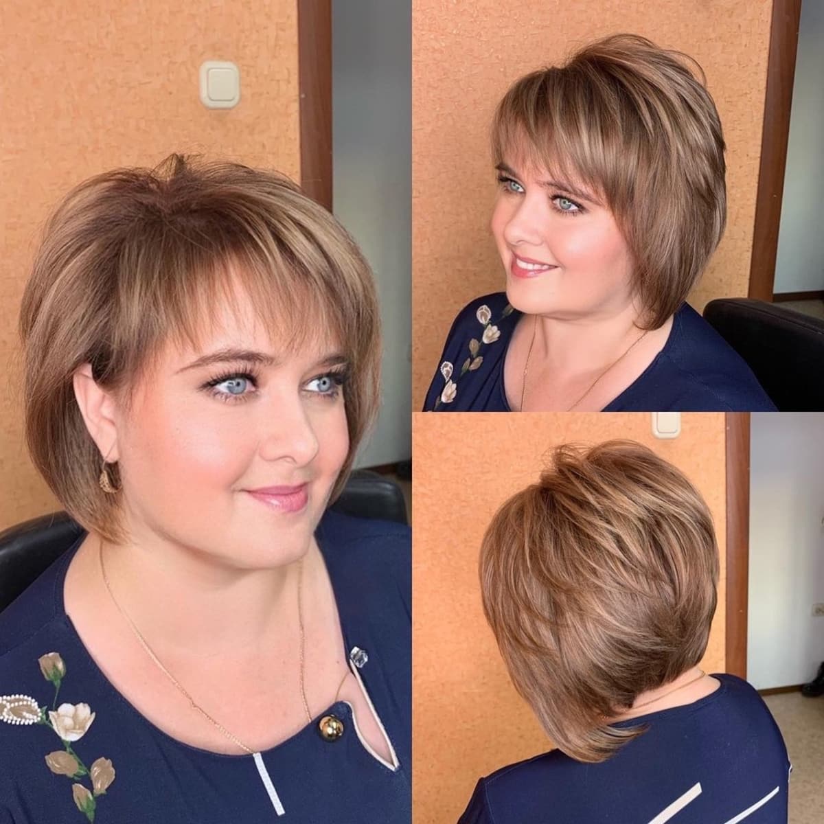 Asymmetrical Bob with Layers and Bangs