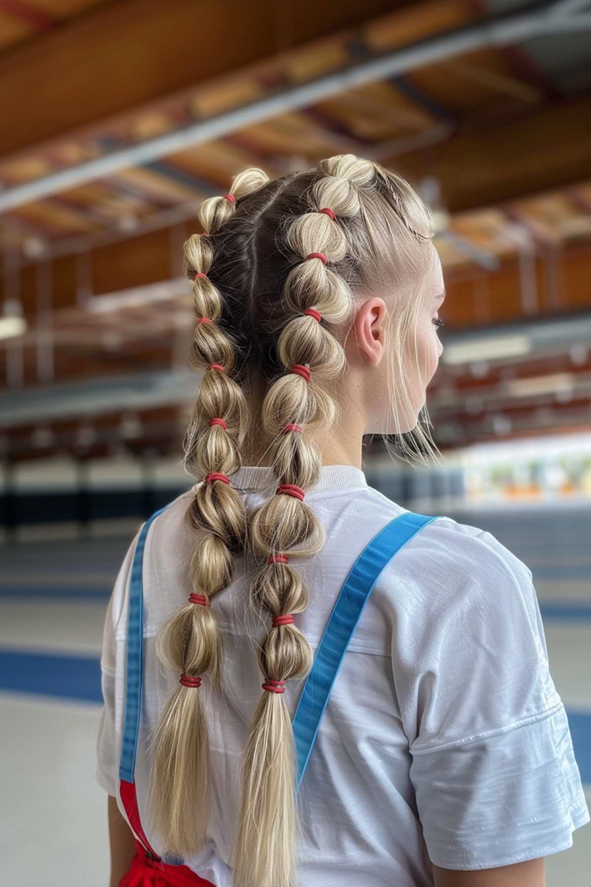 athletic 90s bubble braid