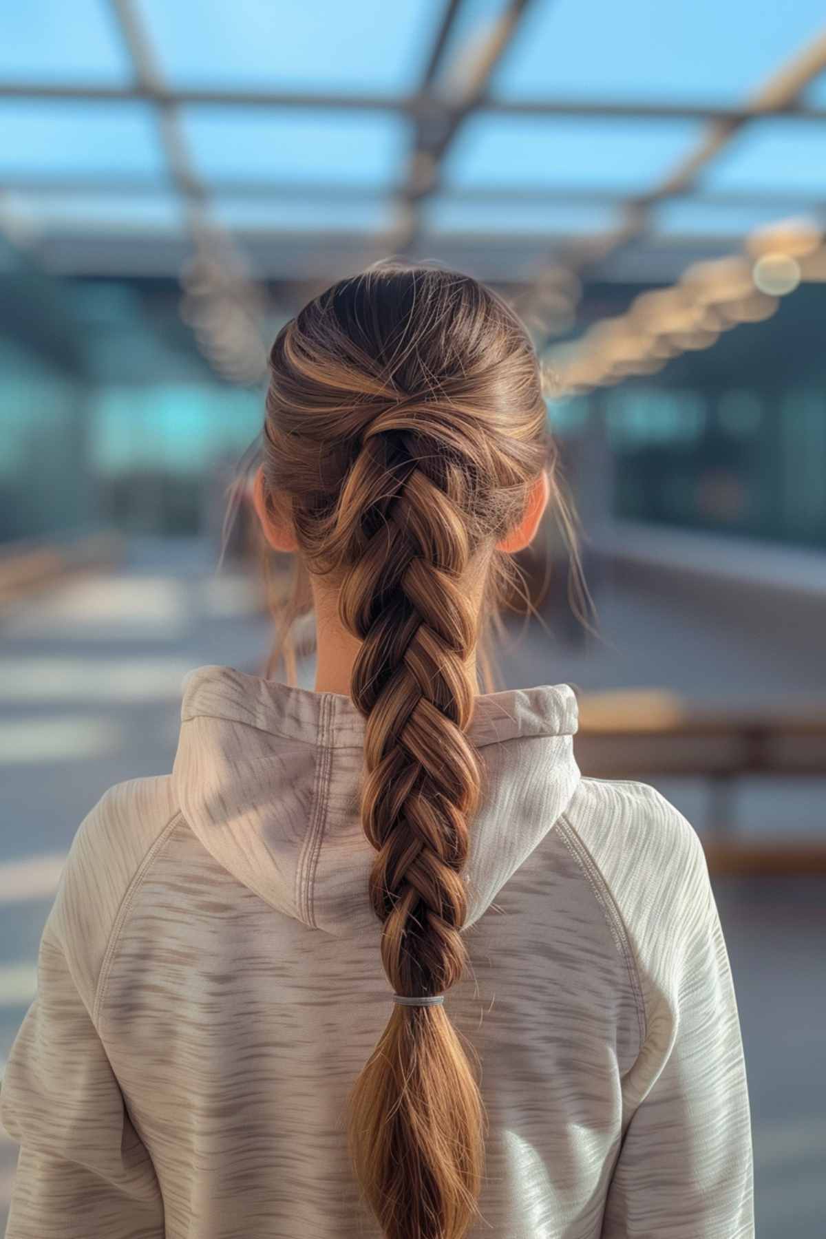 Easy braids for thick hair in athletic settings