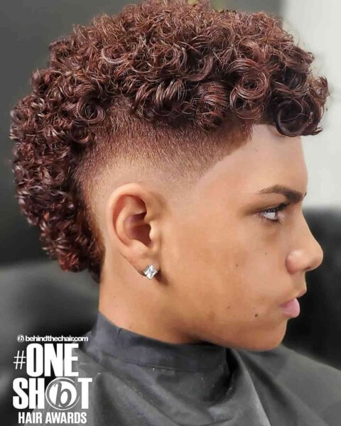 An Awesome Curly Mohawk for Teenage Boys