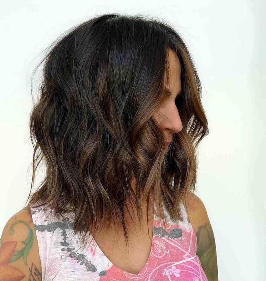 Textured Lob Haircuts Are Trending, Here Are The 46 Coolest Examples