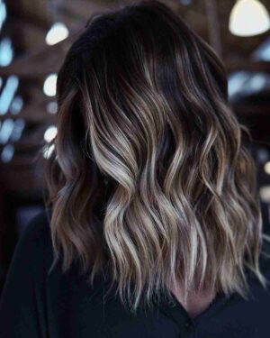 28 Stunning Blonde Balayage on Dark Brown Hair