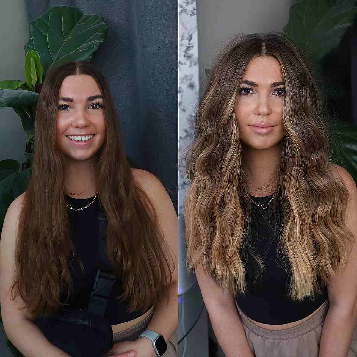 Beachy Waves and Sun-Kissed Blonde Highlights for Oval Faces